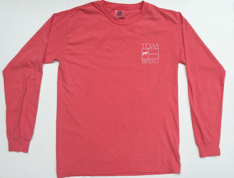 Texas Bird Dog Co. Long Sleeve T-Shirt Salmon